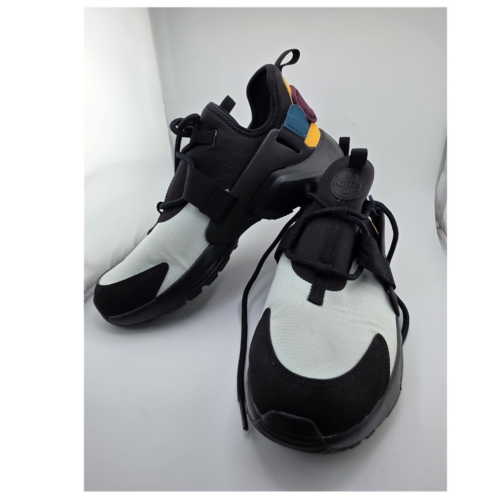 Nike Air Huarache City Low Black White Multicolor Womens US 9 Sneakers